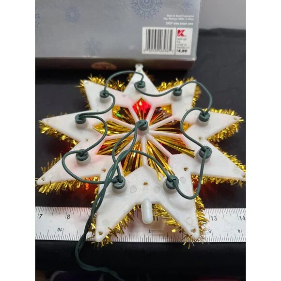 Trim A Home Electric 10 Lights Star Tree Top For Indoor Use Only - Picture 7 of 7